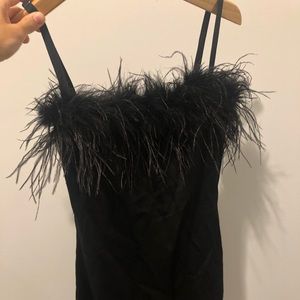 Black fluffy dress